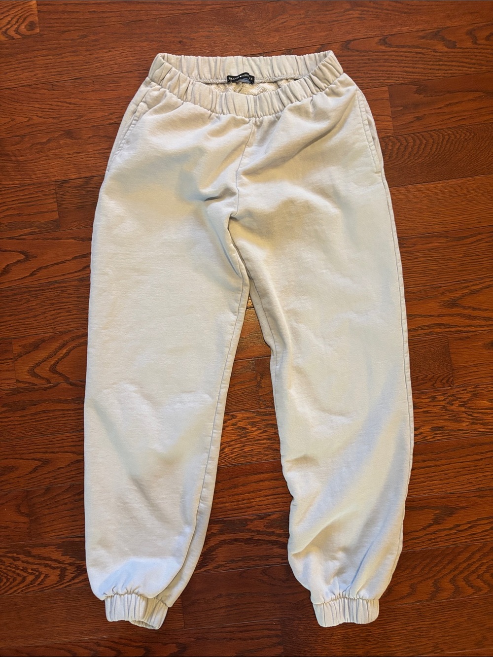 Brandy Melville Light Grey Elastic Waist Joggers